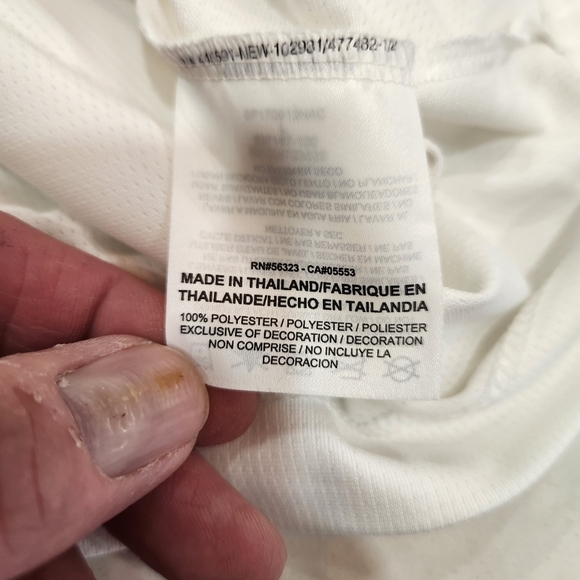 Nike Polo Shirt Large White Golf Dri Fit Southern Comfort Whiskey New With Tags - Picture 8 of 13